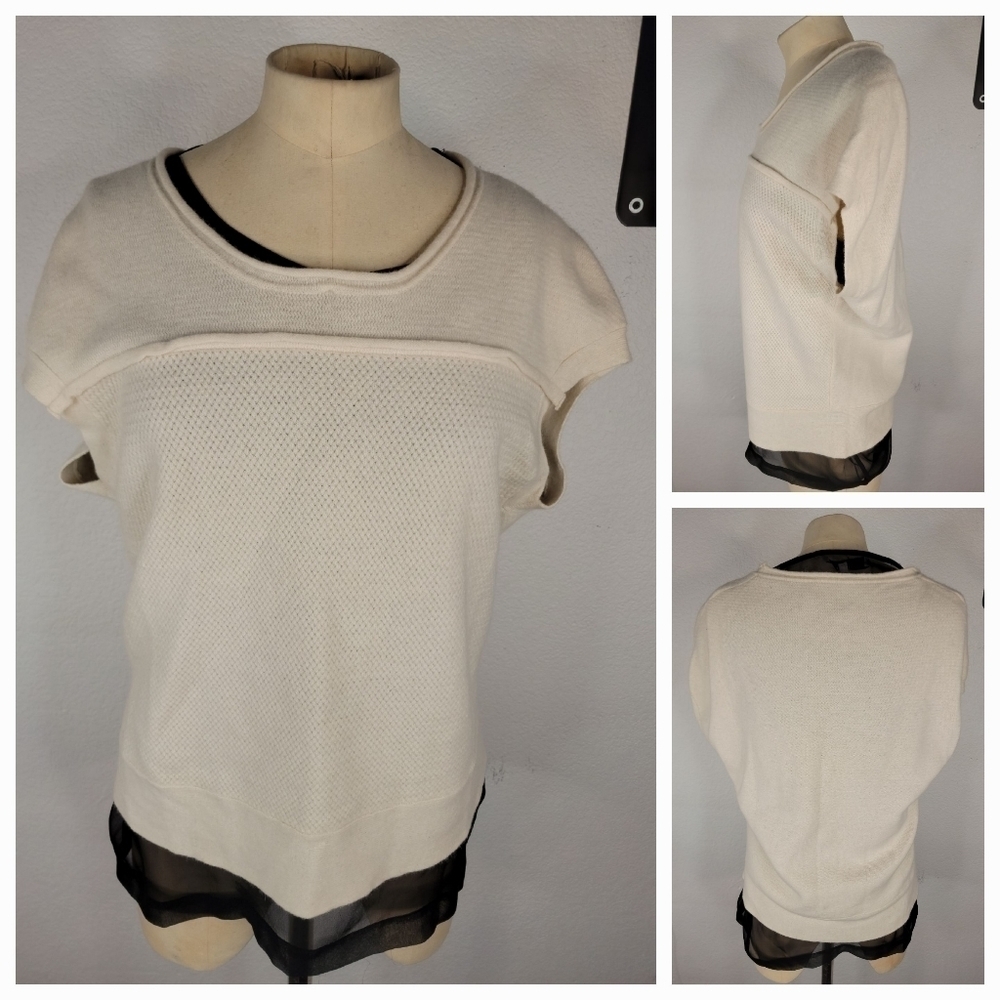 Robert Rodriguez Sz S Top Wool Angora Layered Overlaid Cami Tank Top